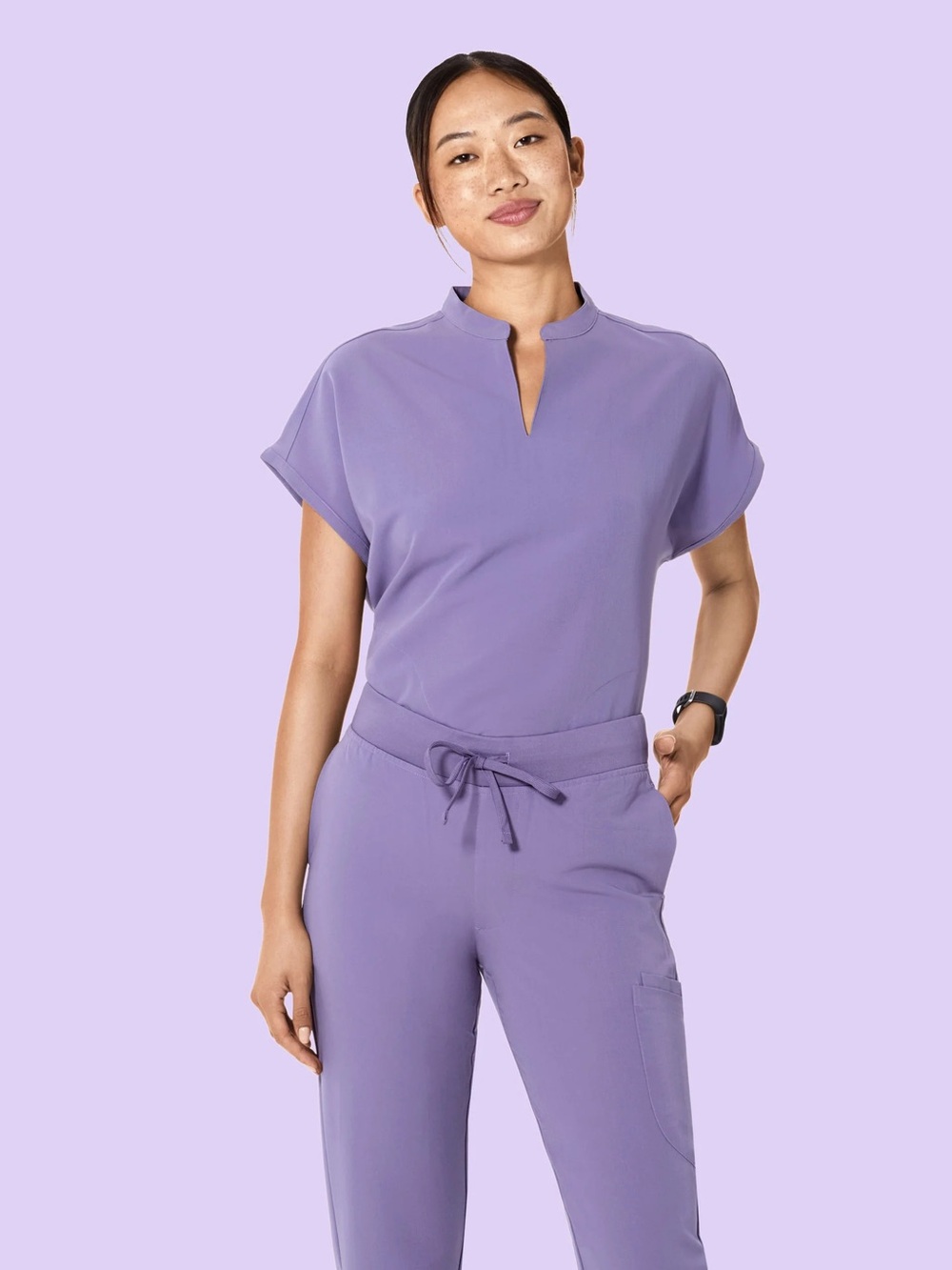 Mandala Scrubs Hyacinth Scrub Set- Top, Joggers and Jacket